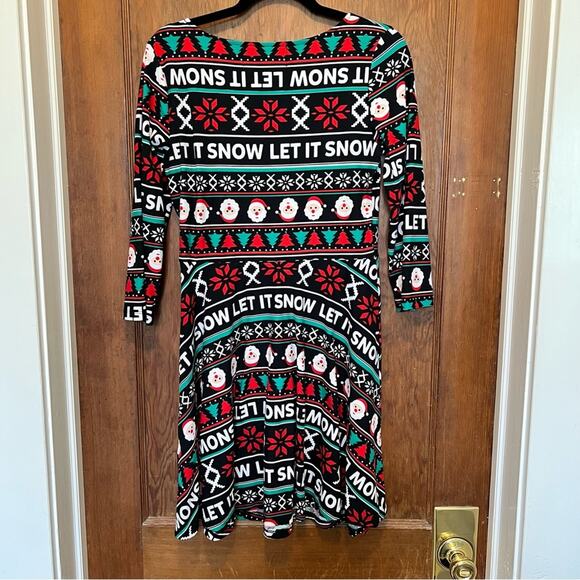 EUC Let It Snow Christmas Dress by Love Derek Large - Picture 2 of 4